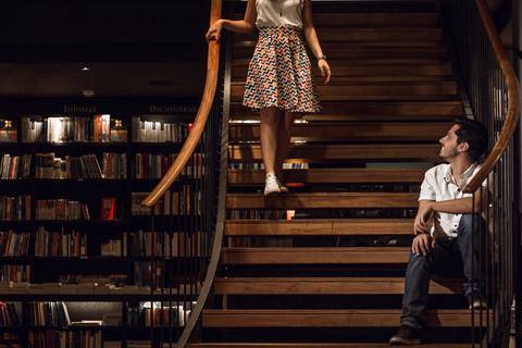 pre wedding carol e rafa livraria da travessa ribeirão shopping ribeirão preto sp'