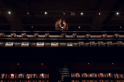 pre wedding diferente carol e rafa livraria da travessa ribeirão shopping ribeirão preto sp'