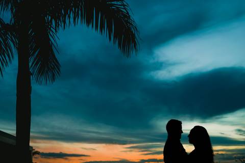 pre wedding urbano por do sol noturno ribeirao preto sp'