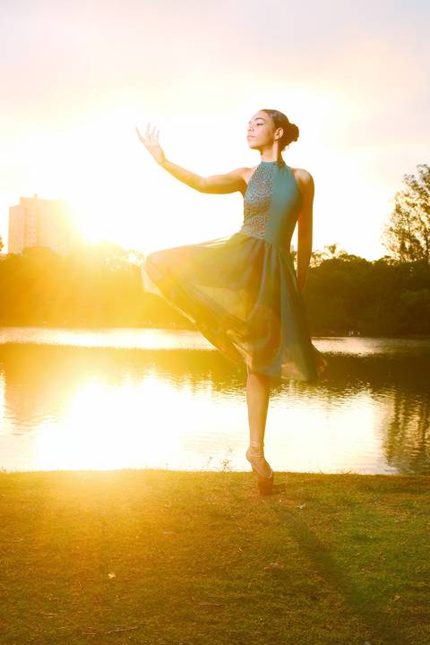 por do sol com ballet'