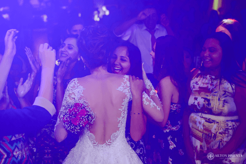 bouquet da noiva em festa'