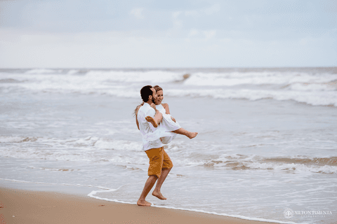 pre casamento na praia'