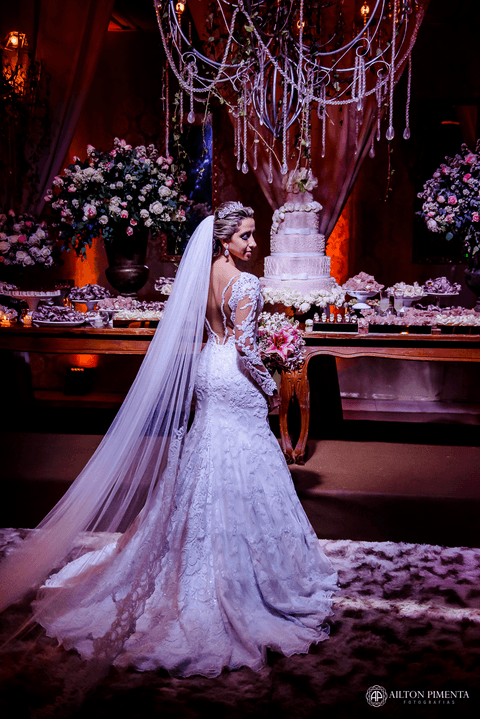 foto da noiva sozinha'