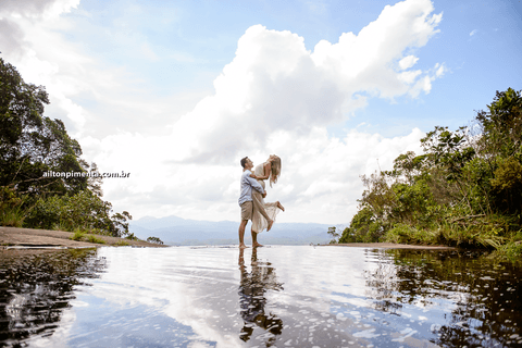 cachoeira de pedra azul'