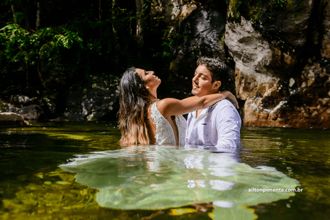 fotos de pre casamento na agua'