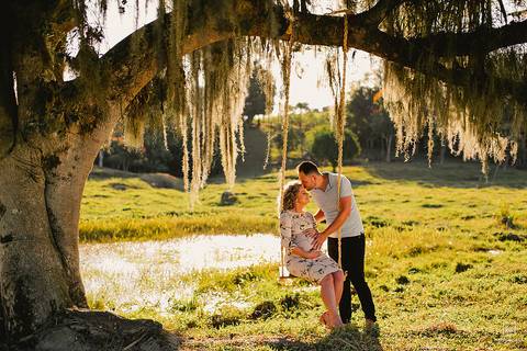 fotos de gestante em balanço'