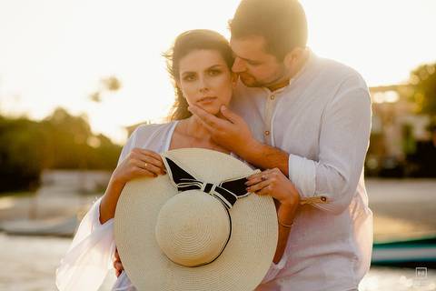 fotos de casal com chapéu'