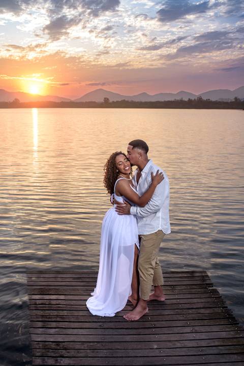 Pre Wedding no por do sol'