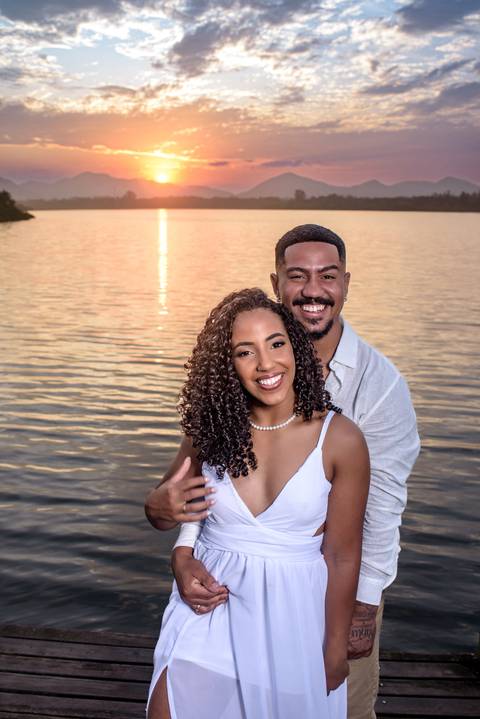 Pre Wedding no por do sol'
