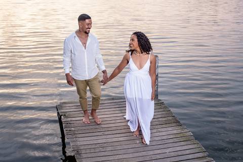 Pre Wedding no por do sol'