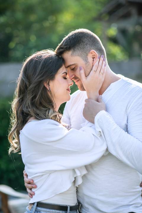 Fotos românticas na cabana atemporais '