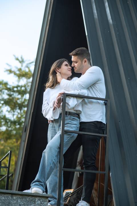 Paisagem para ensaio pré-wedding montanhosa'