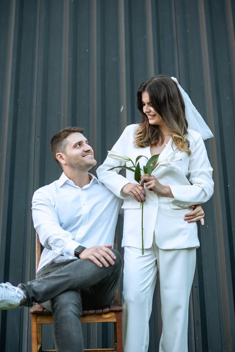 Cabana rústica casamento autêntico com flores'