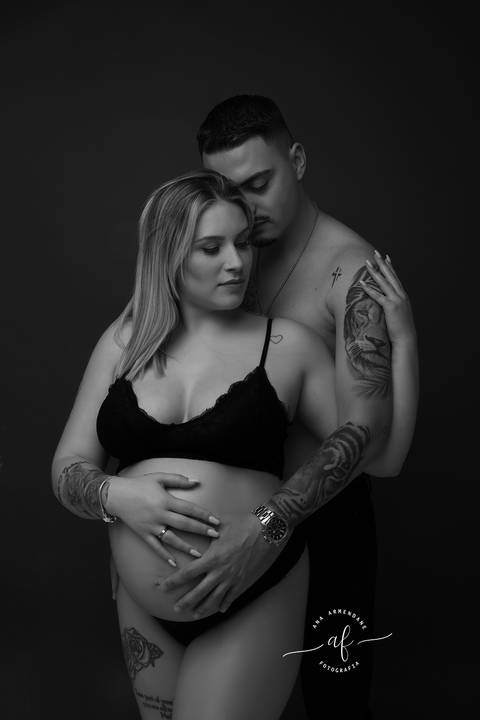 Fotos grávida com o marido'