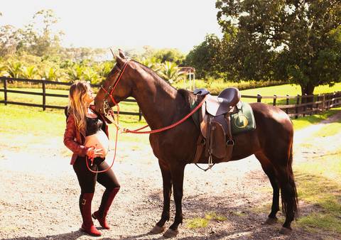 Fotografia de Gestante no haras'