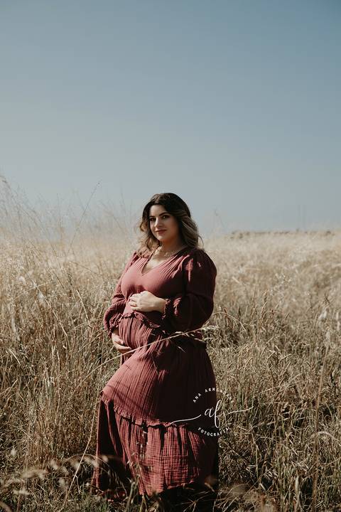 sessão fotografica gravida exterior'