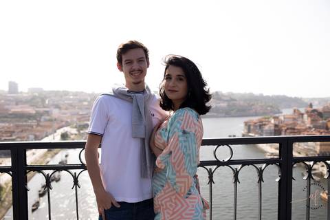 fotos casal na ponte Dom luis porto'