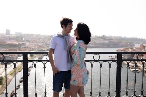fotos casal na ponte Dom luis porto'