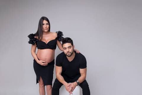 fotografia gestante em águas claras'