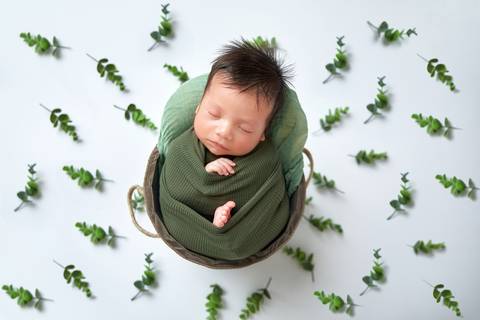 bebê newborn ensaio em águas claras '