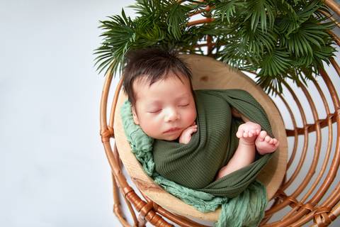 estilo urban jungleno ensaio newborn '