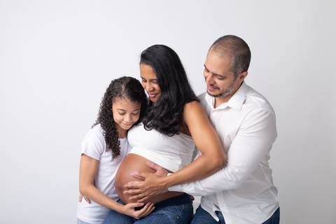 ensaio familia, fotografia gestante, estúdio em Águas Claras '