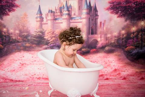 Hora do banho no esnsaio smash the cake, Brasilia DF'