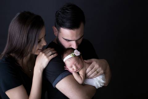 Familia em ensio newborn Brasilia'