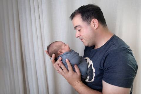 Papai e recem nascido, Newborn Brasilia'