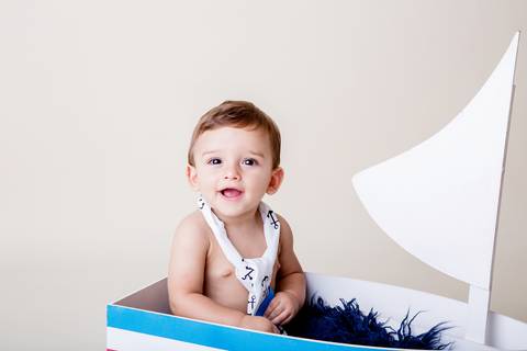 Bebe sorrindo ensaio de acompanhamento em Brasilia'