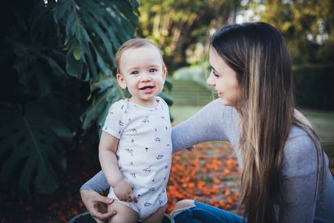 Bebe de 11 meses em ensaio externo, acompanhamento Brasilia'