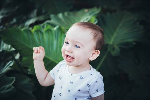 Bebe de 11 meses em acompanhamento primeiro ano, ensaio externo Peninsula dos Ministros'