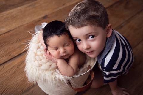 Ensaio Newborn Brasilia com irmão, 13 dias de vida, Gabi Aine '