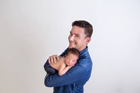 papai ensaio Newborn Brasília'