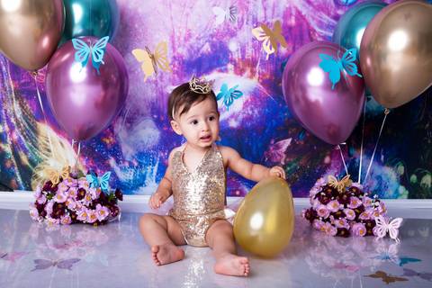 Smash the cake, jardim de borboleta, ensaio em Brasilia'