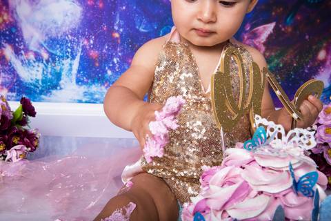 Detalhe slash the cake jardim'