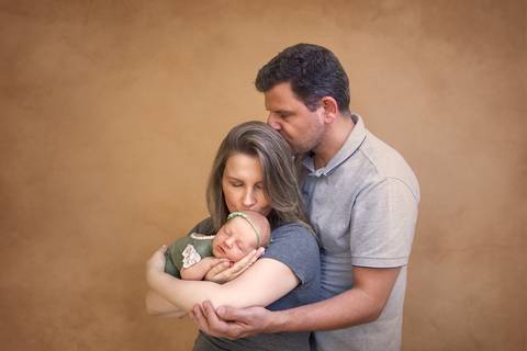 Familia no ensaio newborn Brasilia'