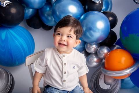 Ensaio Austronauta primeiro ano, Smash The cake em águas claras DF'