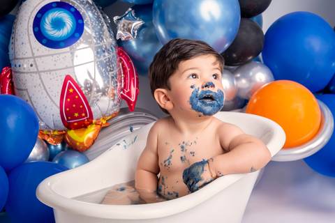 Hora do banho Smash the cake Brasilia DF'