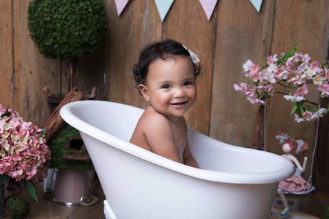 Banho banheira vitoriana ensaio Smash The Fruit '