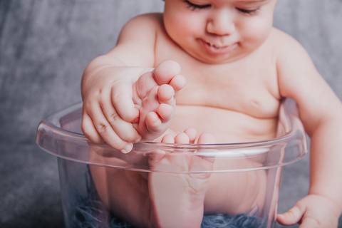 Hora banho bebe de 6 meses Brasilia DF'