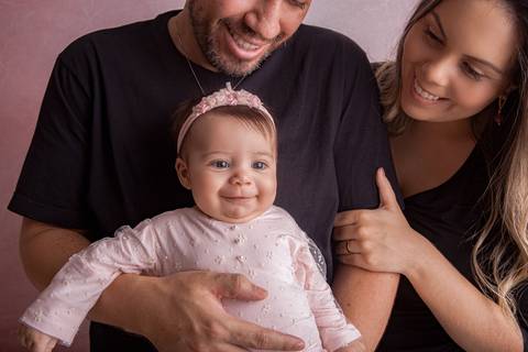 Familia de bebê em acompanhamento primeiro ano àguas claras DF'