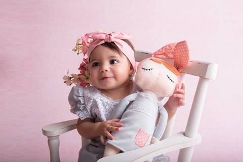 minha boneca, fundo rosa, primeiro ano Brasília DF'