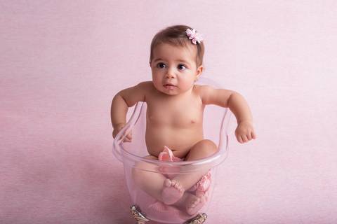 Delicadesa no fundo rosa, primeiro ano Brasília DF'