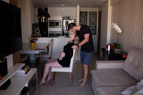 amor em casa, ensaio gestante'