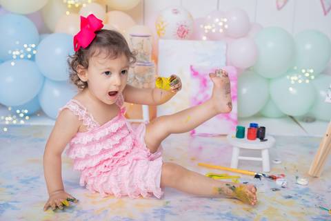 tema tieday, pintando o sete, esnsaio 2 anos. '