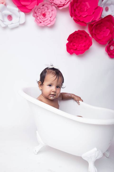 Banho na banheira vitoriana Smash The Cake '