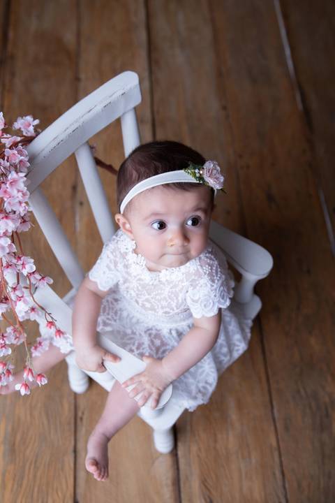 Foto de cima, bebe de seis meses, Gabi Aine, book bebê seis meses'