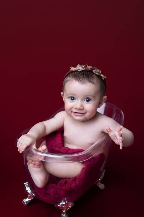 Sorriso lindo, cor vinho, bebe seis meses, primeiro ano, Gabi Aine'