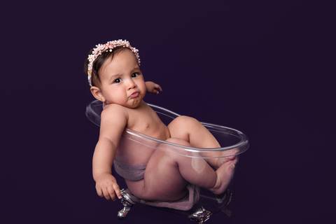 Baby menina Primeiro ano'